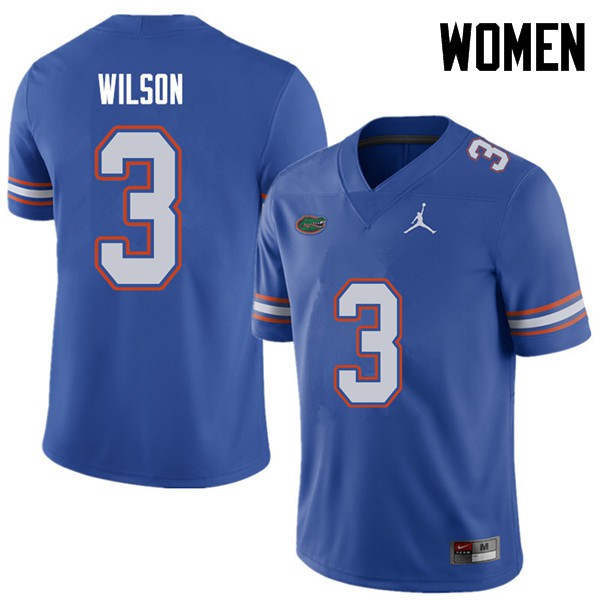 Jordan Brand Women #3 Marco Wilson Florida Gators College Football Jersey Royal